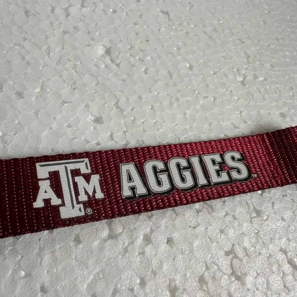 Texas A&M Aggies Carabiner Wristlet Key Ring Maroon 5.5